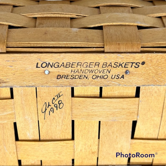 LONGABERGER Vanity Basket Rose Trellis Liner Plastic Protector - Picture 9 of 9